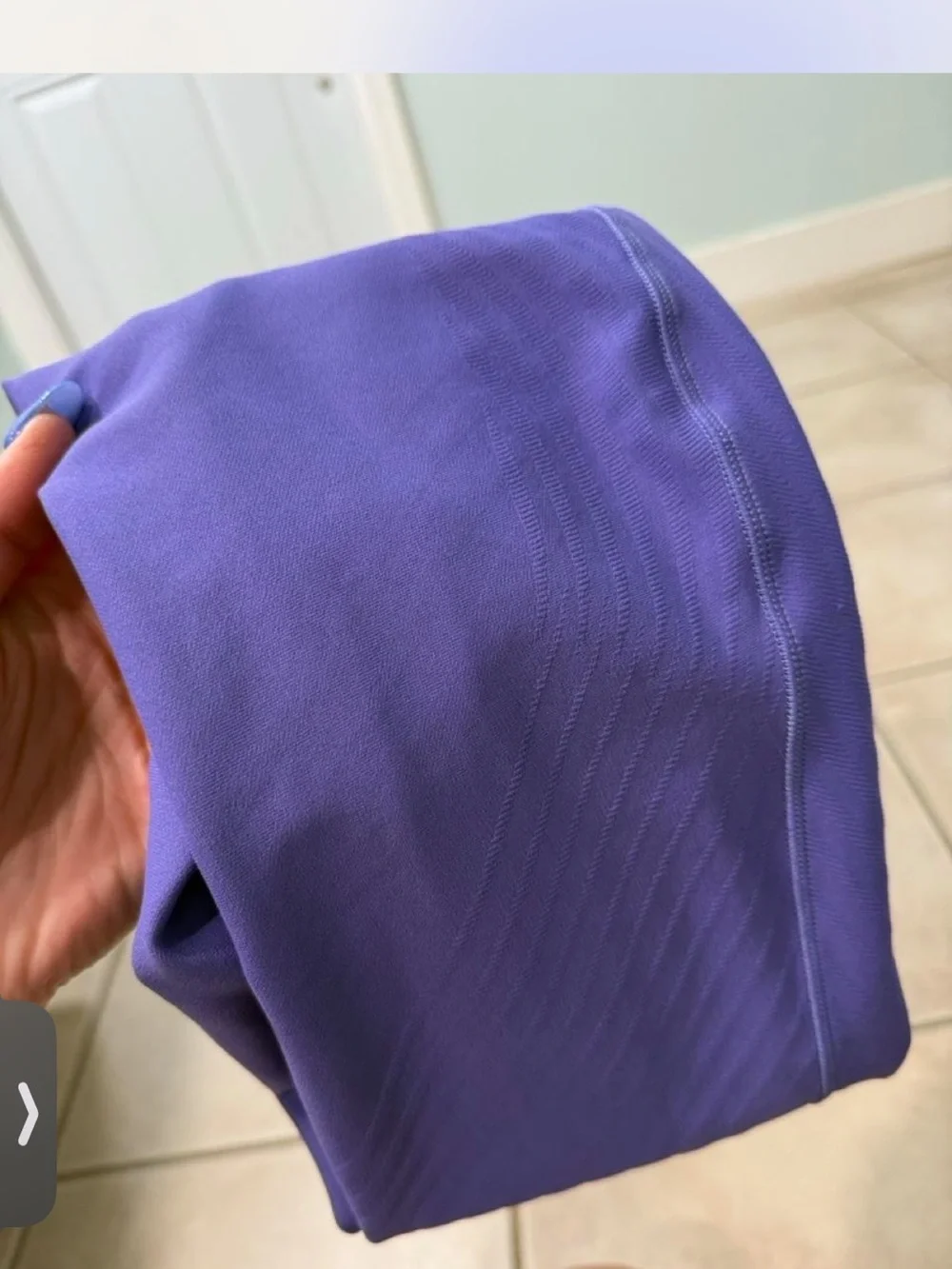 Lululemon size 4 Purple Senseknit High Rise Running Leggings 28”